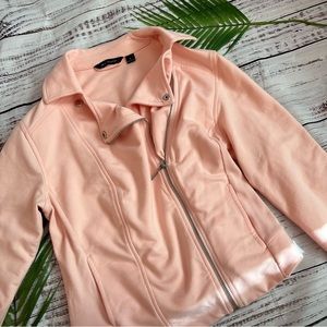 H by Halston Knit Motorcycle Jacket